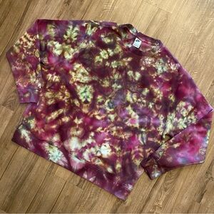 👾NEW👾 CUSTOM NIKE TIE DYE MEN’S CREWNECK SWEATSHIRT